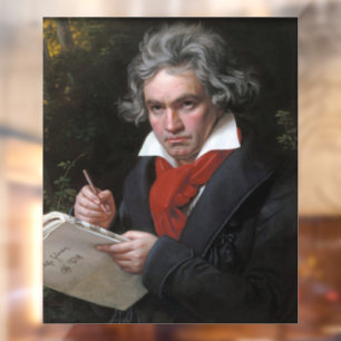 Missa Solemnis: Ludwig Beethoven Klassische Musik Fensteraufkleber