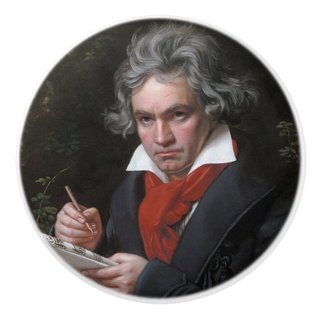 Missa Solemnis: Ludwig Beethoven Klassische Musik Keramikknauf (Vorderseite)