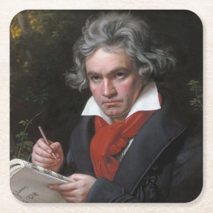 Missa Solemnis: Ludwig Beethoven Klassische Musik Rechteckiger Pappuntersetzer