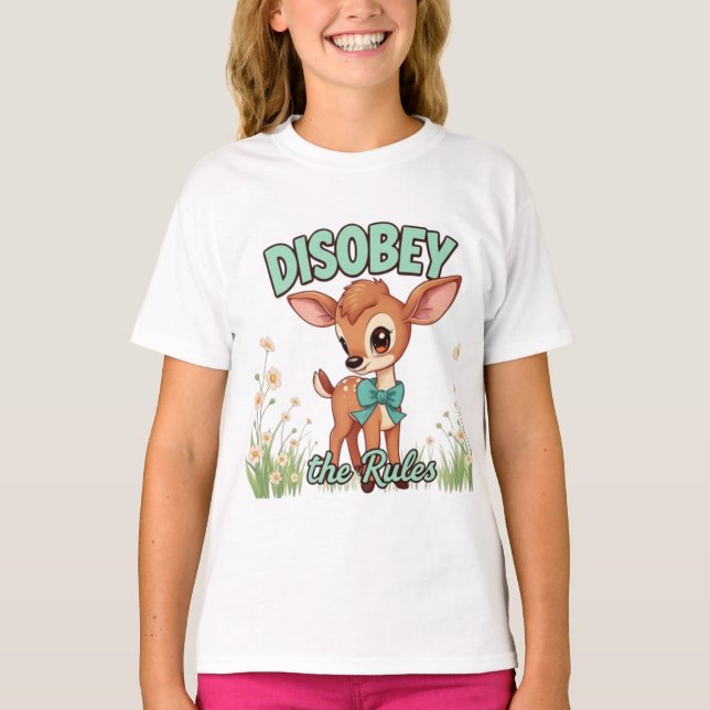 Missachtung der Regeln Edgy Design Tshirt (Vorderseite)