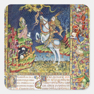 Missal von St George von Topusko Quadratischer Aufkleber