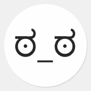 Missbilligung Runder Aufkleber