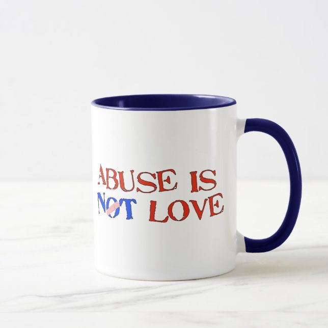Missbrauch ist nicht Liebe Tasse (Rechts)