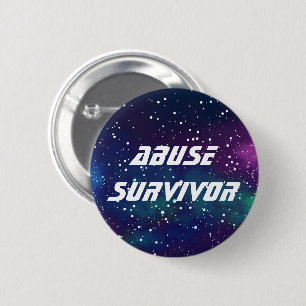 Missbrauch Survivor Customizable Galaxy Identity Button