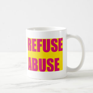 Missbrauch verweigern kaffeetasse