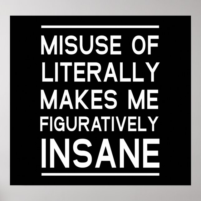 Missbrauch wörtlich poster (Vorne)