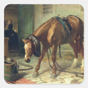 Missgeschick Quadratischer Aufkleber