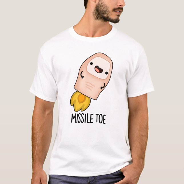 Missile Toe Funny Mistletoe Pun T-Shirt (Vorderseite)