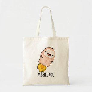 Missile Toe Niedlich Mistletoe Pun Tragetasche