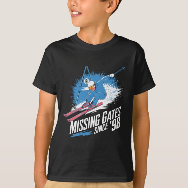 Missing Gates Since 98 Alpine Skiing  T-Shirt (Vorderseite)