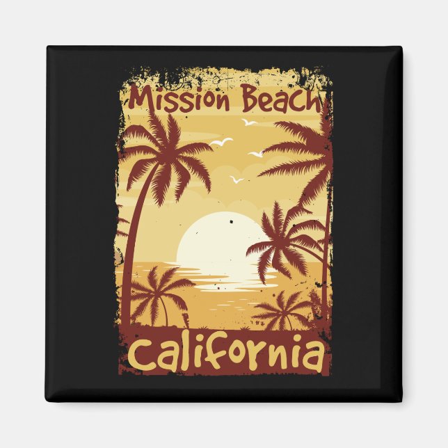Mission Beach California Magnet (Vorne)