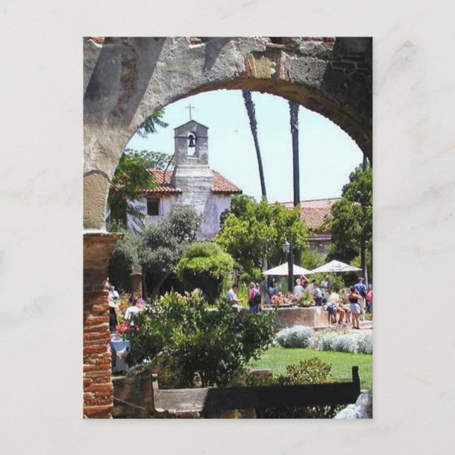 Mission Capistrano Church Arches Postkarte (Vorderseite)