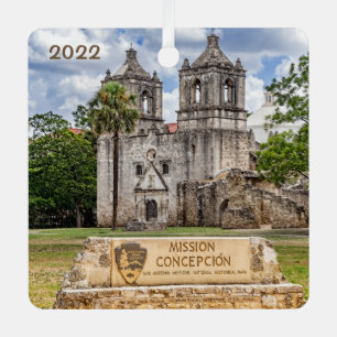 Mission Concepción, Square Metal Ornament