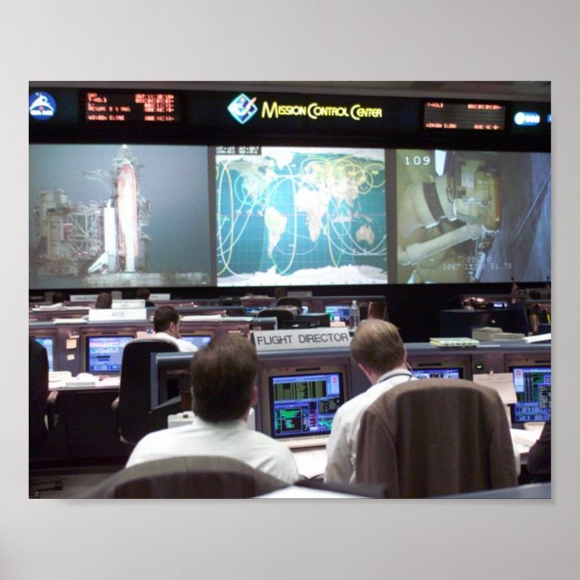 Mission Control Center (STS-102) Poster (Vorne)