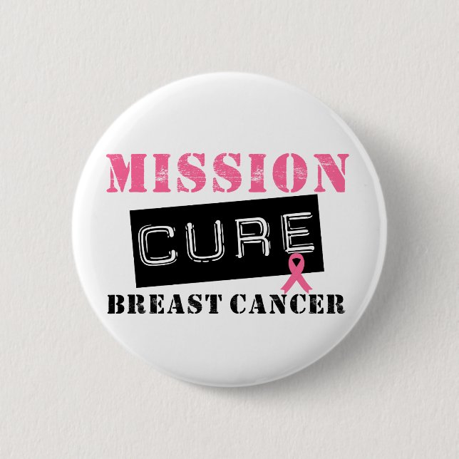 Mission Cure Breast Cancer Button (Vorderseite)