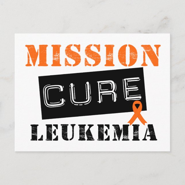 Mission Cure Leukemia Postkarte (Vorderseite)