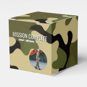 Mission der Grünen, Braun und Tan-Camouflage abges Geschenkschachtel