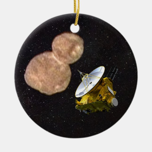 Mission der neuen Horizonte nach Ultima Thule Keramik Ornament (Vorne)