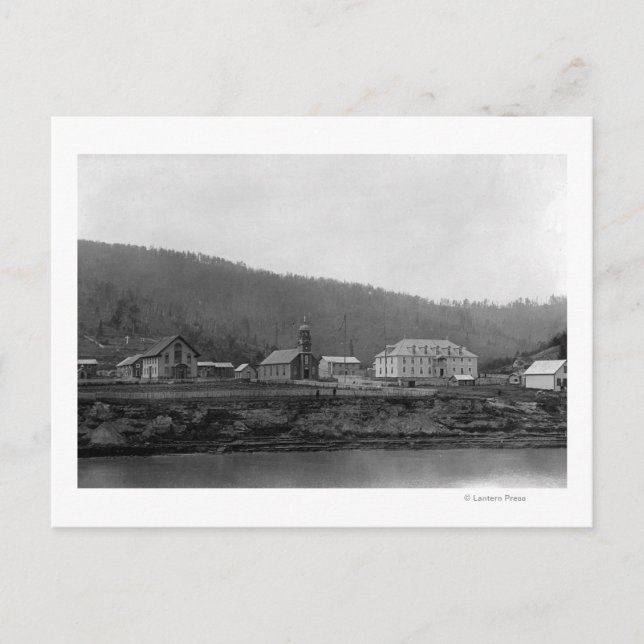 Mission des Heiligen Kreuzes im Yukon Alaska Postkarte (Vorderseite)