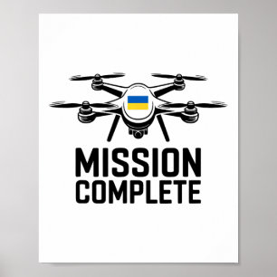 Mission erfüllt Ukraine Lustige Aussage  Poster