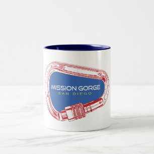 Mission Gorge San Diego Klettern Karabiner Zweifarbige Tasse
