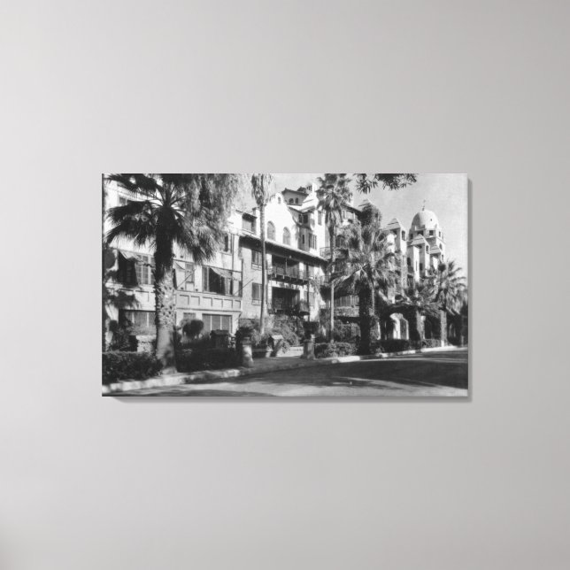 Mission Inn Exterior Riverside, CA Fotograf Leinwanddruck (Vorderseite)