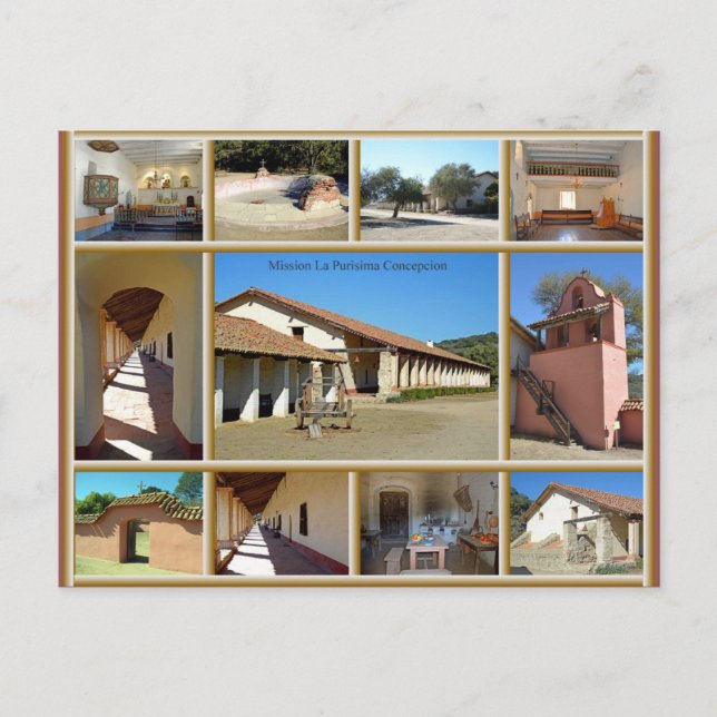 Mission La Purisima Konzept Postkarte (Vorderseite)