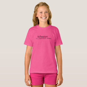 Mission Montessori Black Logo T-Shirt pour enfants