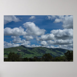 Mission Peak Hills California Spring Poster