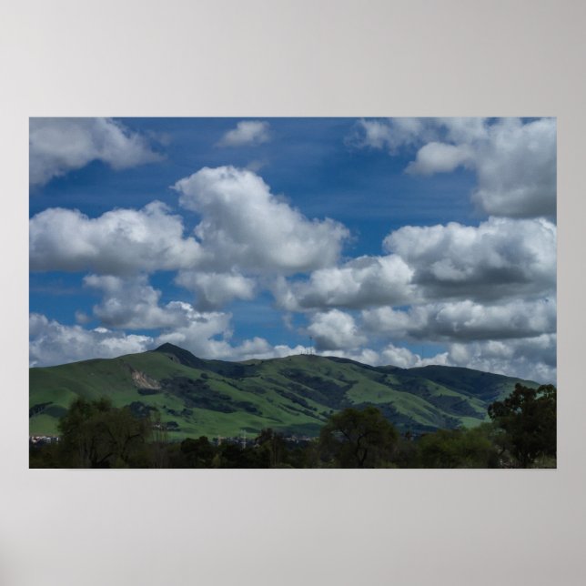 Mission Peak Hills California Spring Poster (Vorne)