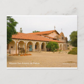 Mission San Antonio de Padua - Kalifornien Postkarte