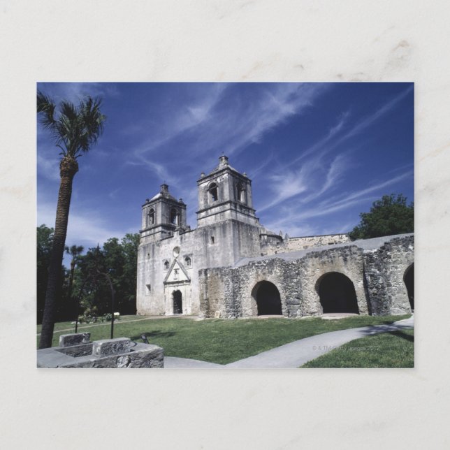 Mission San José, San Antonio, Texas, USA Postkarte (Vorderseite)