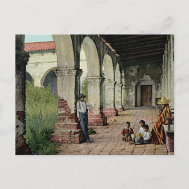 Mission San Juan Capistrano Postkarte (Vorderseite)
