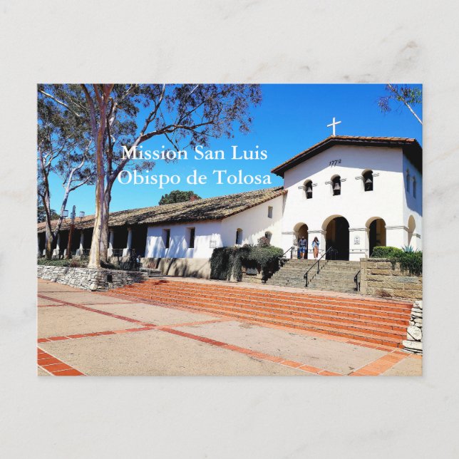 Mission San Luis Obispo de Tolosa Postkarte (Vorderseite)