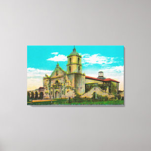 Mission San Luis, Rey de Francia Oceanside, CA Leinwanddruck