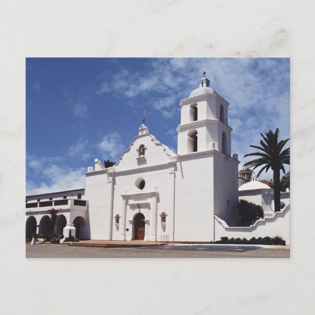 Mission San Luis Rey de Francia Postkarte (Vorderseite)