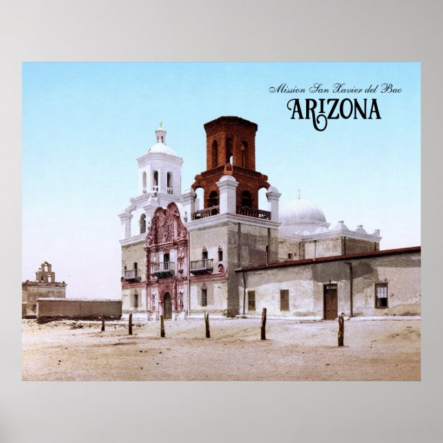 Mission San Xavier del Bac, Arizona Poster (Vorne)