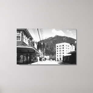 Mission Street im Zentrum von Ketchikan Leinwanddruck