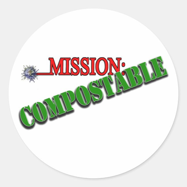 Mission: VERBINDLICH Runder Aufkleber (Vorderseite)
