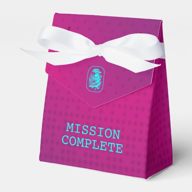MISSION VOLLSTÄNDIGES Spionage-Party Geschenkschachtel (Vorderseite)