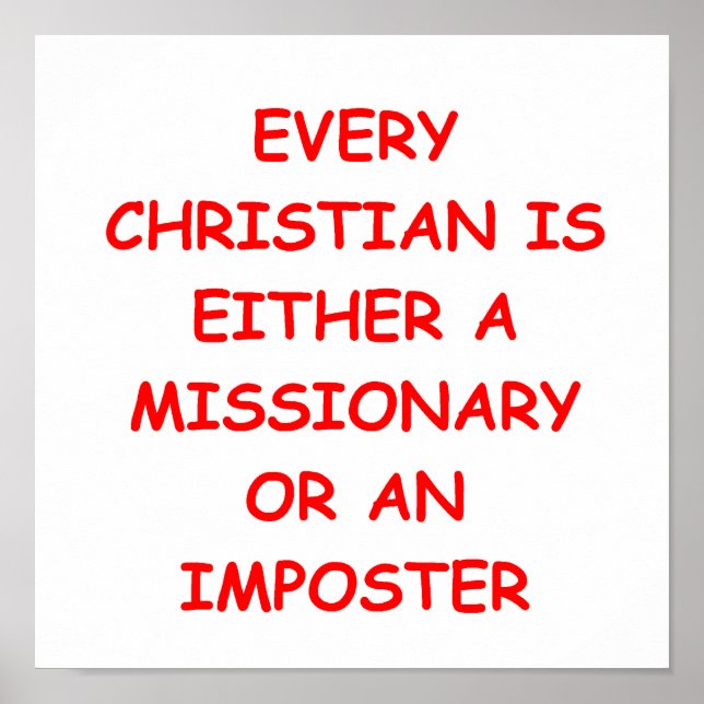 MISSIONAR POSTER (Vorne)