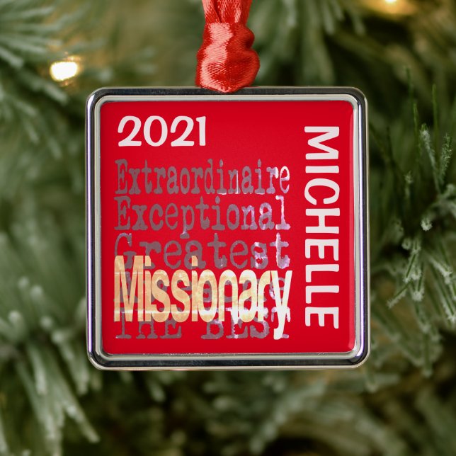 Missionary Außerordentliche CUSTOM Ornament Aus Metall (Baum)