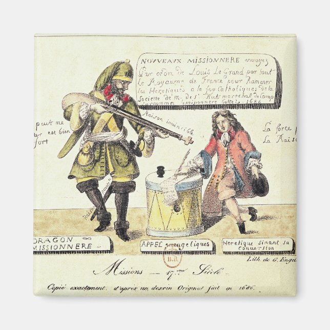 Missionen des 17. Jahrhunderts Magnet (Vorne)