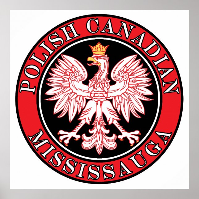 Mississauga Polnischer Adler Poster (Vorne)