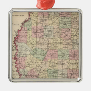 Mississippi 3 silbernes ornament