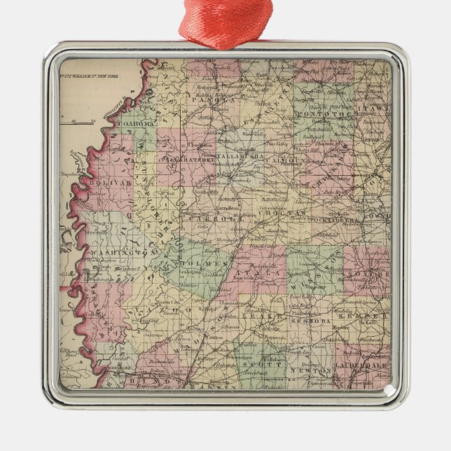 Mississippi 3 silbernes ornament (Vorne)