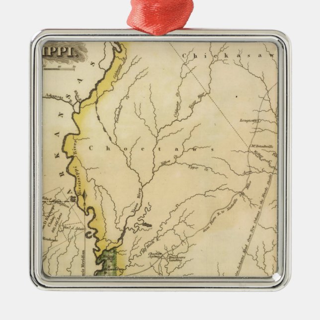 Mississippi 5 silbernes ornament (Vorne)