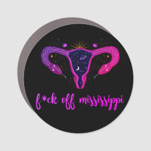 Mississippi Abortion Ban Celestial Uterus Protest Auto Magnet