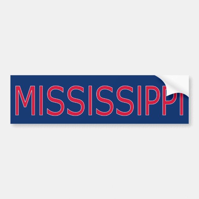 Mississippi-Autoaufkleber Autoaufkleber (Vorne)