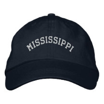 Mississippi bestickt Basic Cap Navy